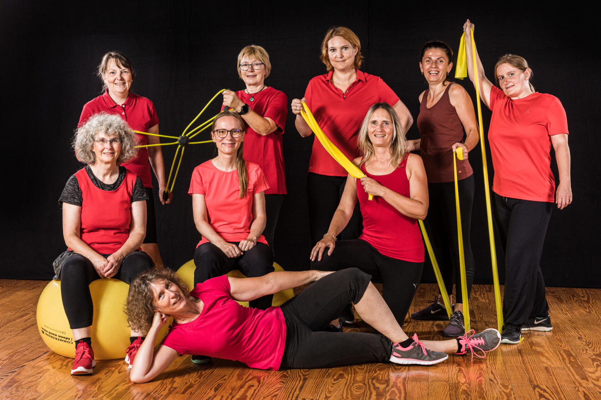 Powergymnastik-Gruppe